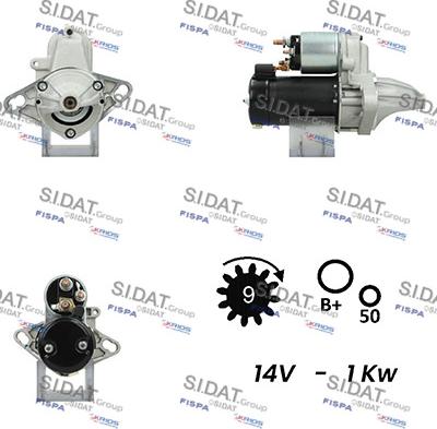 Sidat S12VA0403A2 - Стартер avtolavka.club