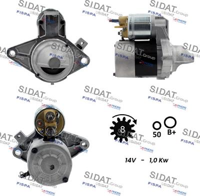 Sidat S12VA0011 - Стартер avtolavka.club