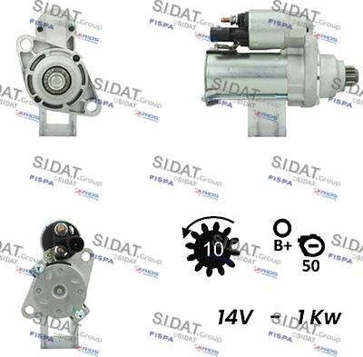 Sidat S12VA0247A2 - Стартер avtolavka.club