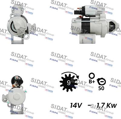 Sidat S12VA0253 - Стартер avtolavka.club