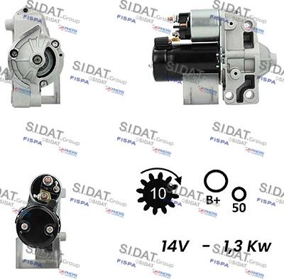 Sidat S12VA0239 - Стартер avtolavka.club