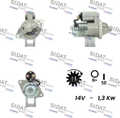 Sidat S12VA0763A2 - Стартер avtolavka.club