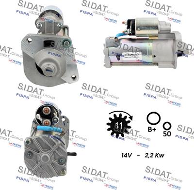 Sidat S12VS0160 - Стартер avtolavka.club