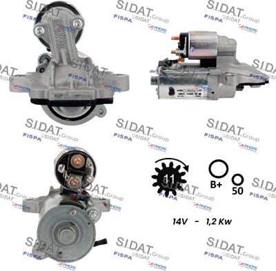 Sidat S12VS0803 - Стартер avtolavka.club