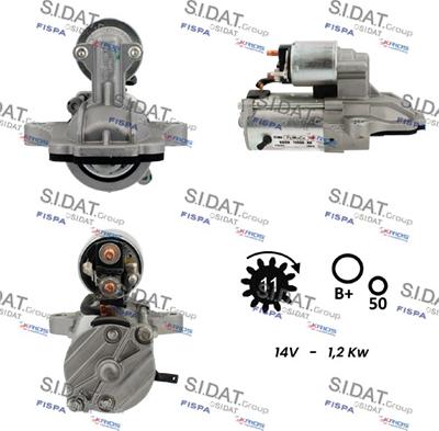 Sidat S12VS0283 - Стартер avtolavka.club