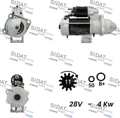 Sidat S24BH0064A2 - Стартер avtolavka.club