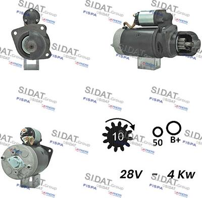 Sidat S24BH0153A2 - Стартер avtolavka.club