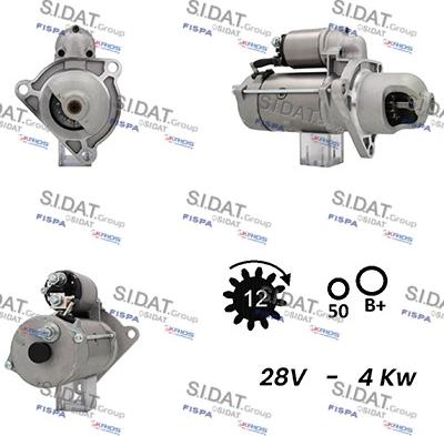 Sidat S24BH0105A2 - Стартер avtolavka.club