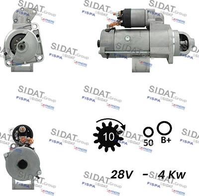 Sidat S24BH0115 - Стартер avtolavka.club