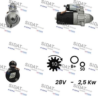 Sidat S24BH0135A2 - Стартер avtolavka.club