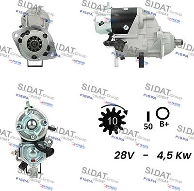 Sidat S24DE0096A2 - Стартер avtolavka.club