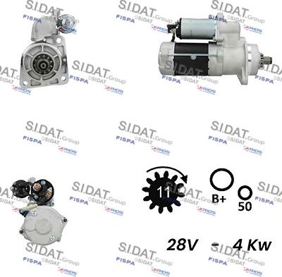 Sidat S24DR0070A2 - Стартер avtolavka.club