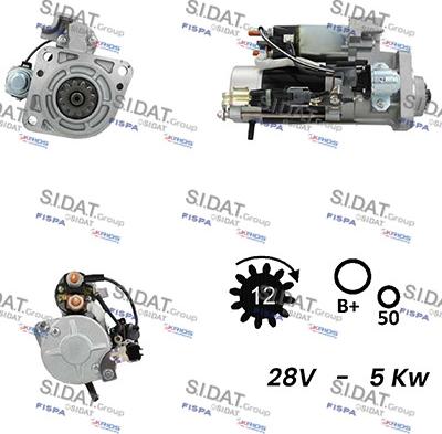 Sidat S24MH0068A2 - Стартер avtolavka.club