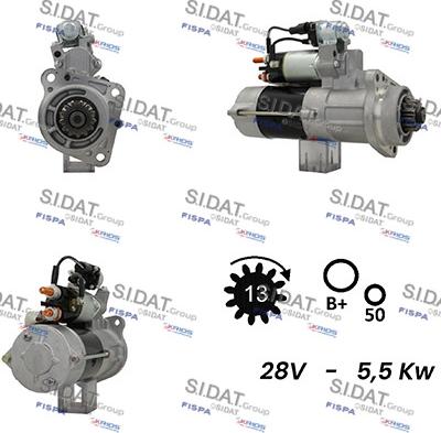 Sidat S24MH0009A2 - Стартер avtolavka.club