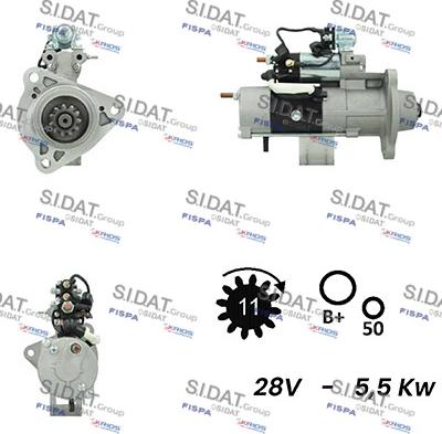 Sidat S24MH0084A2 - Стартер avtolavka.club