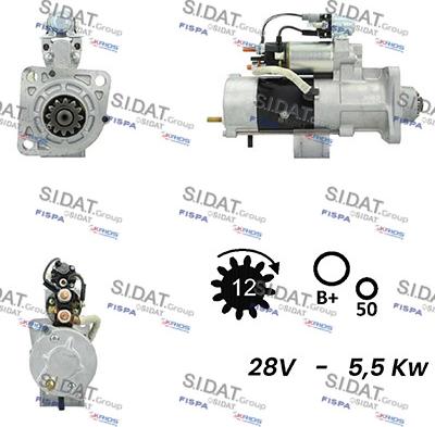 Sidat S24MH0086A2 - Стартер avtolavka.club