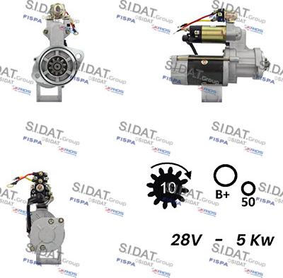 Sidat S24MH0033A2 - Стартер avtolavka.club