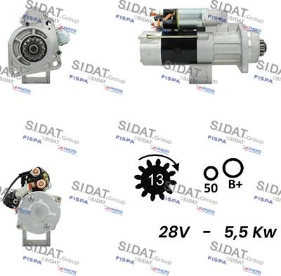 Sidat S24MH0072A2 - Стартер avtolavka.club