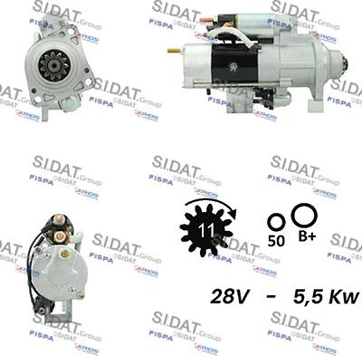 Sidat S24MH0077A2 - Стартер avtolavka.club