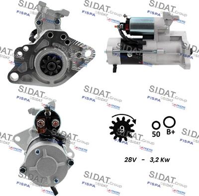 Sidat S24MH0159A2 - Стартер avtolavka.club