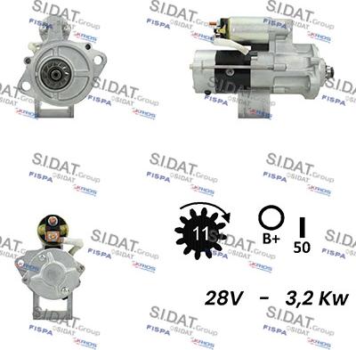 Sidat S24MH0134A2 - Стартер avtolavka.club