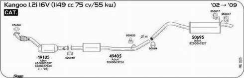 Sigam 050017 - Кронштейн, система випуску ОГ avtolavka.club