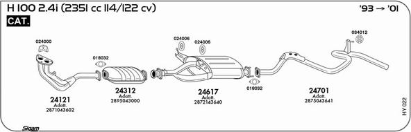 Sigam HY022 - Система випуску ОГ avtolavka.club