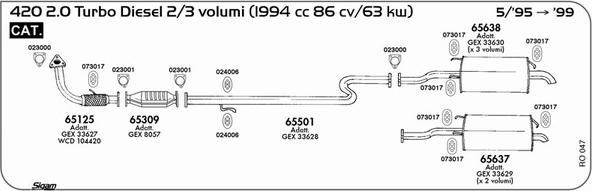 Sigam RO047 - Система випуску ОГ avtolavka.club