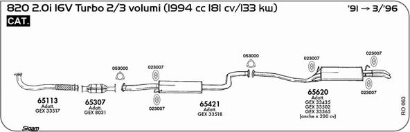 Sigam RO063 - Система випуску ОГ avtolavka.club