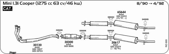 Sigam RO003 - Система випуску ОГ avtolavka.club