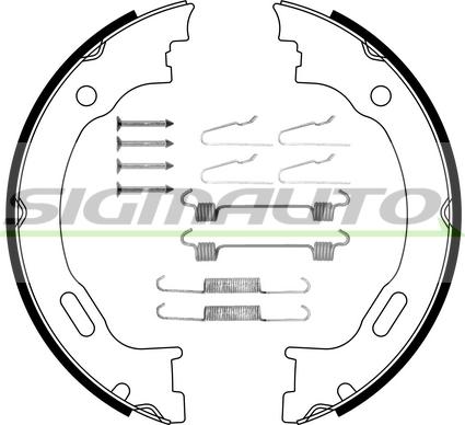 SIGMAUTO SFA310-1 - Комплект гальм, ручник, парковка avtolavka.club