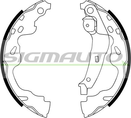 SIGMAUTO SFA961 - Комплект гальм, барабанний механізм avtolavka.club