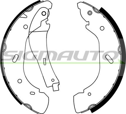 SIGMAUTO SFA239 - Комплект гальм, барабанний механізм avtolavka.club