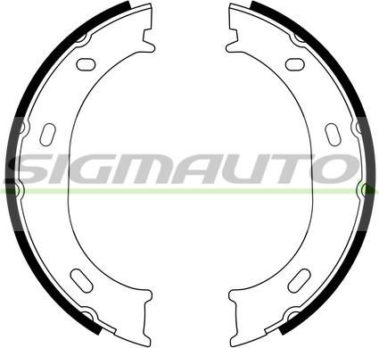 SIGMAUTO SFA306 - Комплект гальм, ручник, парковка avtolavka.club