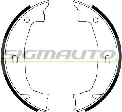 SIGMAUTO SFA079 - Комплект гальм, ручник, парковка avtolavka.club