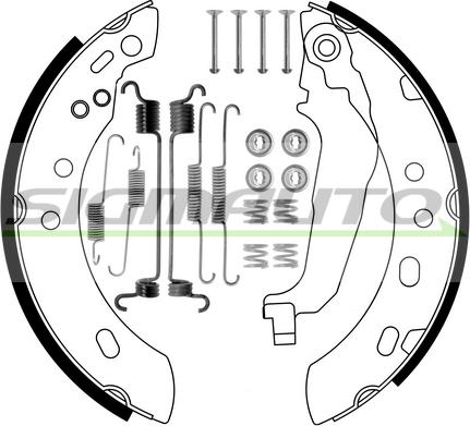 SIGMAUTO SFA856-1 - Комплект гальм, барабанний механізм avtolavka.club