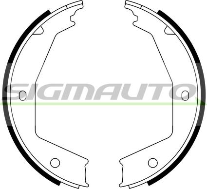 SIGMAUTO SFA388 - Комплект гальм, ручник, парковка avtolavka.club