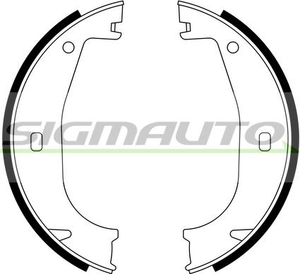 SIGMAUTO SFA078 - Комплект гальм, ручник, парковка avtolavka.club