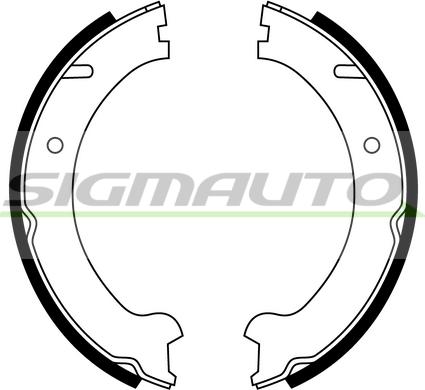 SIGMAUTO SFA607 - Комплект гальм, ручник, парковка avtolavka.club