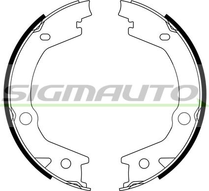 SIGMAUTO SFA765 - Комплект гальм, ручник, парковка avtolavka.club