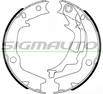 SIGMAUTO SFA766 - Комплект гальм, ручник, парковка avtolavka.club