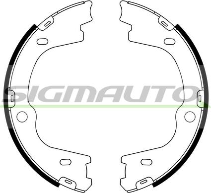 SIGMAUTO SFA769 - Комплект гальм, ручник, парковка avtolavka.club