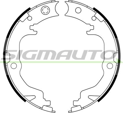 SIGMAUTO SFD886 - Комплект гальм, ручник, парковка avtolavka.club