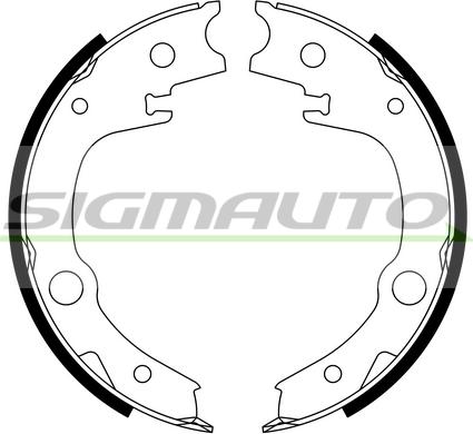 SIGMAUTO SFA966 - Комплект гальм, ручник, парковка avtolavka.club