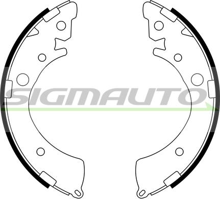 SIGMAUTO SFA709 - Комплект гальм, барабанний механізм avtolavka.club