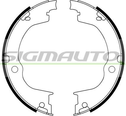 SIGMAUTO SFA360 - Комплект гальм, ручник, парковка avtolavka.club