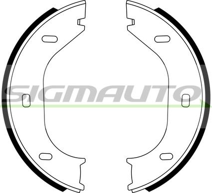 SIGMAUTO SFA0001 - Комплект гальм, ручник, парковка avtolavka.club