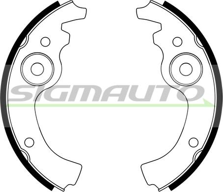 SIGMAUTO SFA141 - Комплект гальм, барабанний механізм avtolavka.club