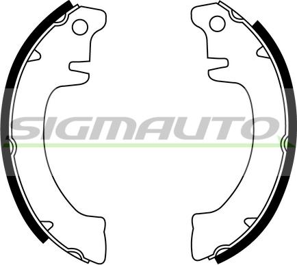 SIGMAUTO SFA406 - Комплект гальм, барабанний механізм avtolavka.club