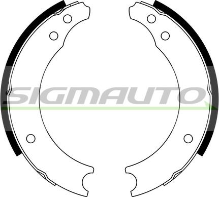 SIGMAUTO SFA402 - Комплект гальм, барабанний механізм avtolavka.club